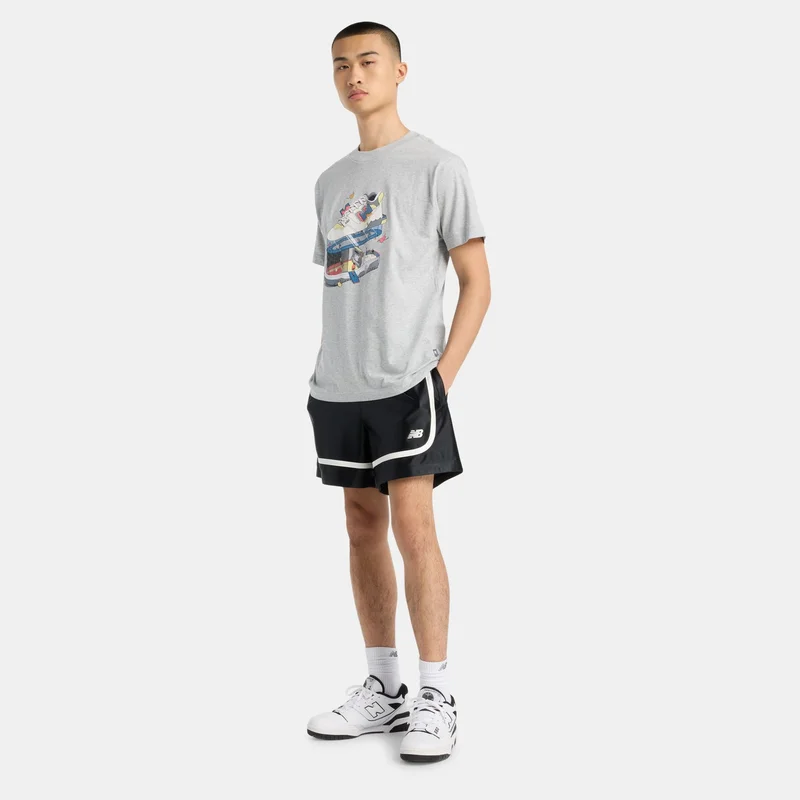 New Balance Grey Men's Fitness Center T-Shirt for Men | Best Price UAE