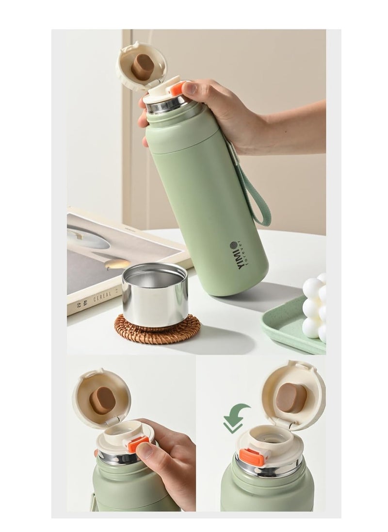 TYCOM Thermal isulated Water Bottle 600 ML Stainless Steel Double Wall Vacuum insulated Water Bottles for Hot Cold Water Gym Bottle Flask Bottle Blue.  - Image 2