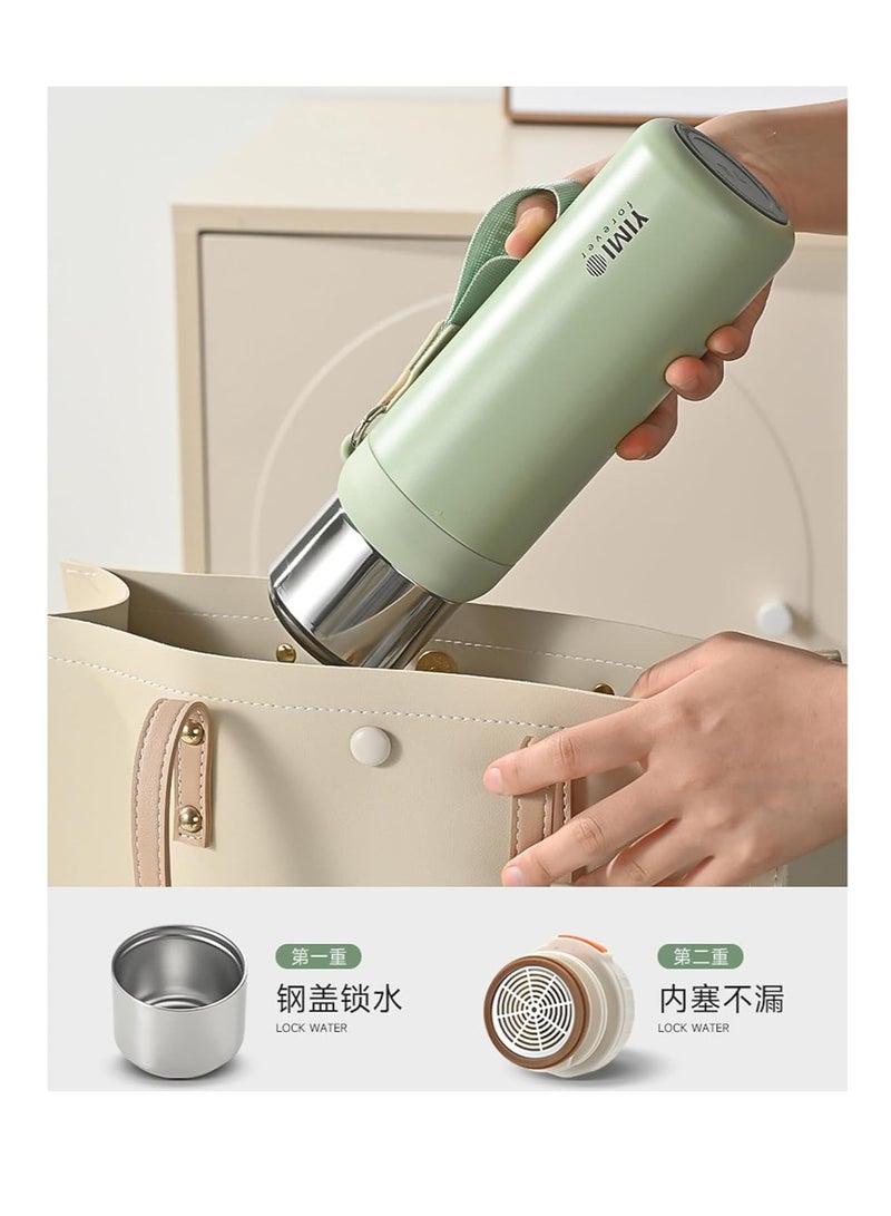 Thermal isulated Water Bottle 600 ML Stainless Steel Double Wall Vacuum insulated Water Bottles for Hot Cold Water Gym Bottle Flask Bottle Blue.