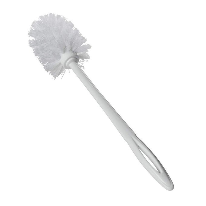 COMMERCIAL PRODUCTS TOILET BOWL BRUSH WITH PLASTIC HANDLE 145INCHES WHITE FOR BATHROOMRESTROOM PACK OF 24
