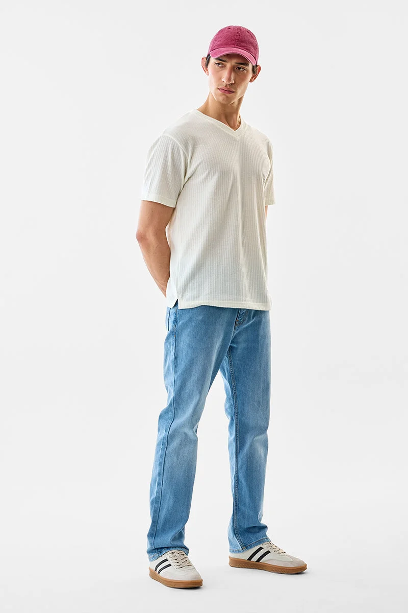 SNITCH V Neck Stretch Regular Fit T-Shirt