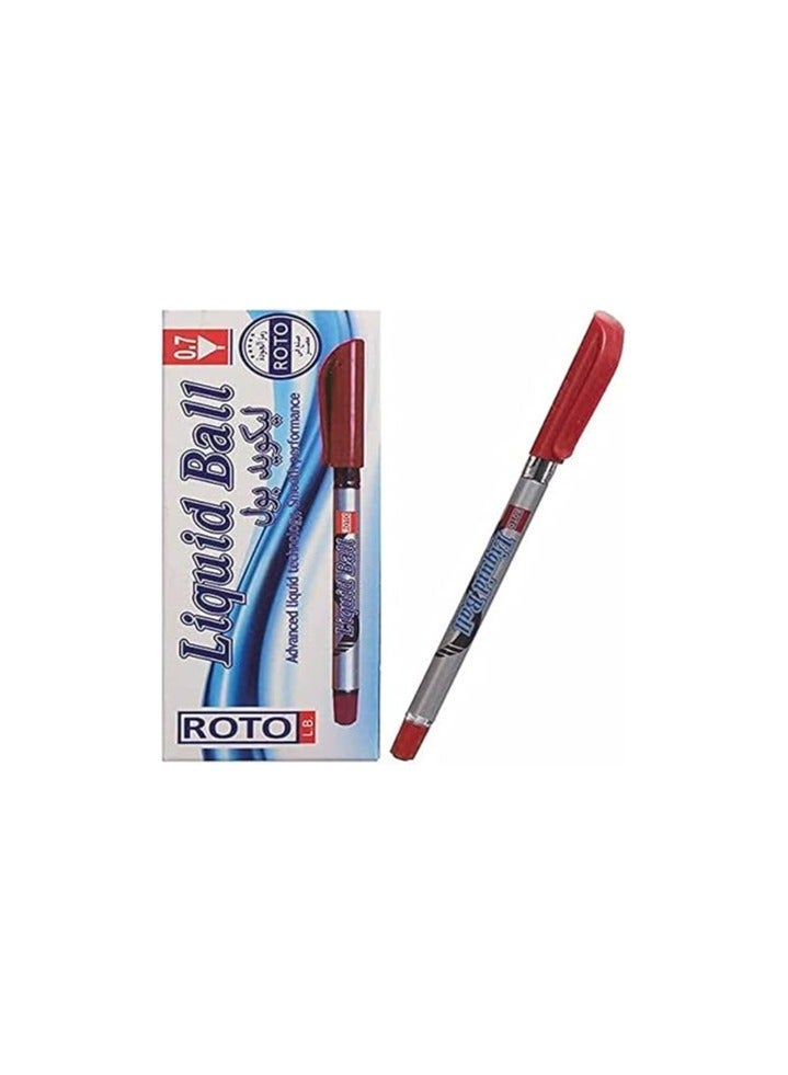Roto 0.7mm Liquid Ballpoint Pen – Smooth Writing – Blue Ink - Image 3