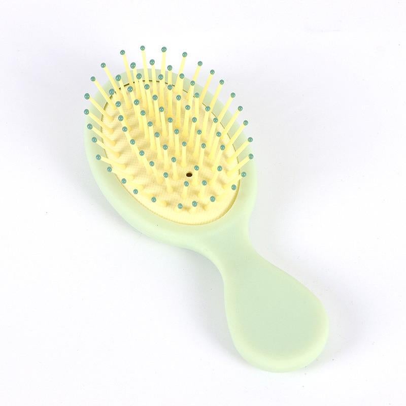 Generic Small Comb Womens Air Bag Comb Small Mini Cute Childrens Girls Korean Style Household Durable Massage Small Comb Light Green + independent packaging 