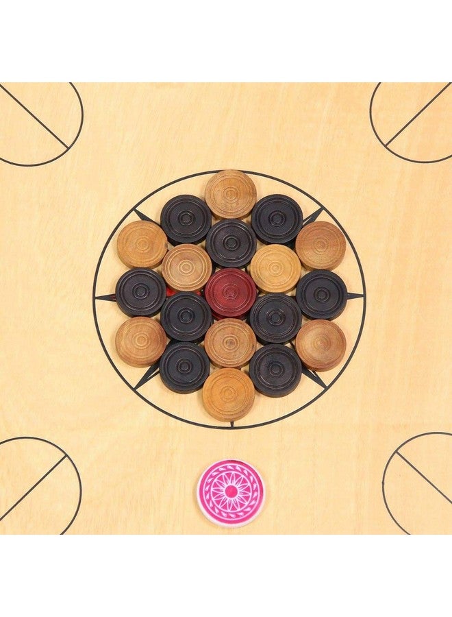 Tima Carrom Coin Sets (Carom Coins 24 Pcs with 1 Striker and 1 Powder) - Image 3