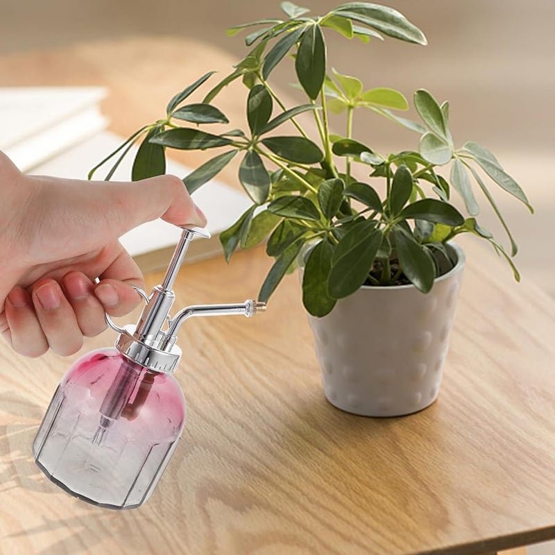 Vintage Glass Watering Can Fine Mist Sprayer For Succulents Indoor Outdoor Plants - Image 5