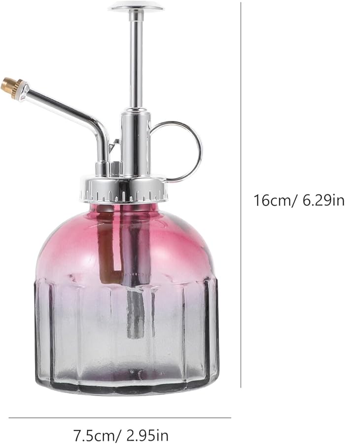 Vintage Glass Watering Can Fine Mist Sprayer For Succulents Indoor Outdoor Plants - Image 2