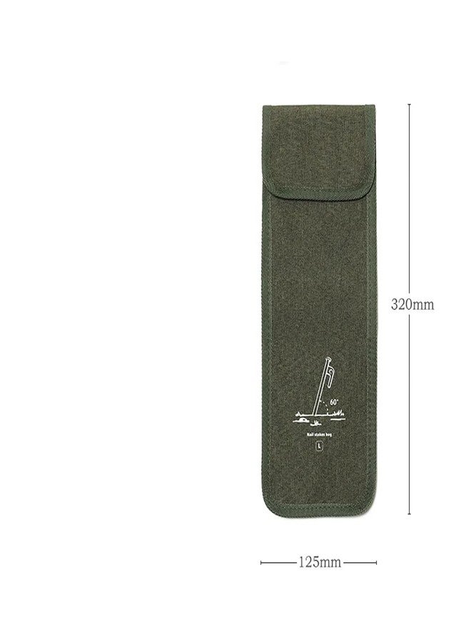 DraCra 2 Pack Tent Stakes Bag Camping Spikes Pegs Storage Organizer Sleeve Holder Protector Pouch Pocket for 8''-12'' Steel Nails Stake Ground Anchors Hammer Tents Camp Canopy Outdoor Hiking - Image 2