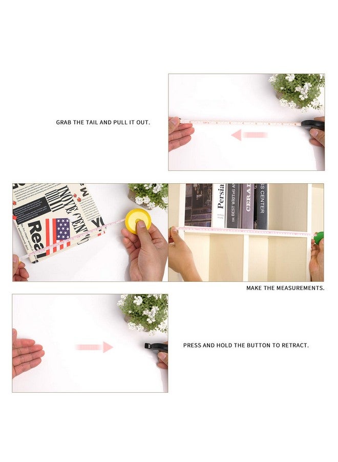 DiCUNO 60 Inch 1.5 Meter Soft Retractable Measuring Tape Pocket Body Tailor Sewing Craft Cloth Tape Measure (8 Colors Package) - Image 4