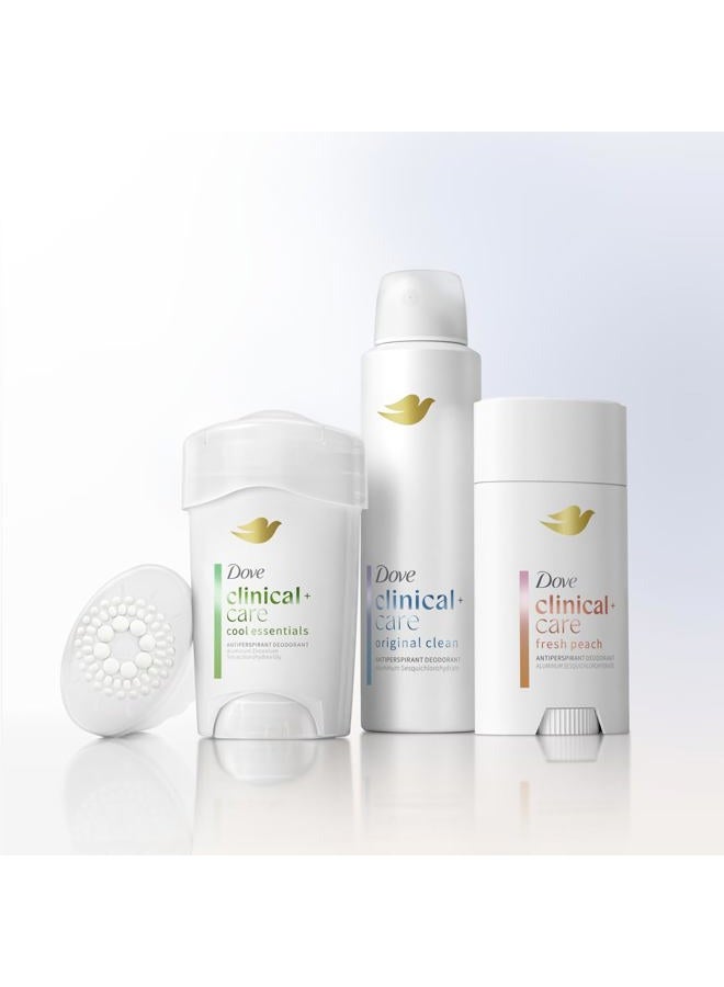 Dove Clinical + Care Antiperspirant Deodorant Invisible Solid Stick for Women Original Clean with Nourishing Serum 2.6 oz - Image 3