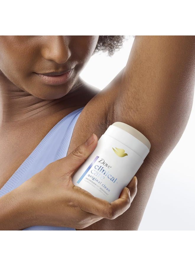 Dove Clinical + Care Antiperspirant Deodorant Invisible Solid Stick for Women Original Clean with Nourishing Serum 2.6 oz - Image 2