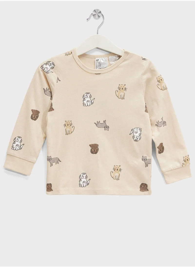 اتش اند ام Printed Cotton Pyjamas