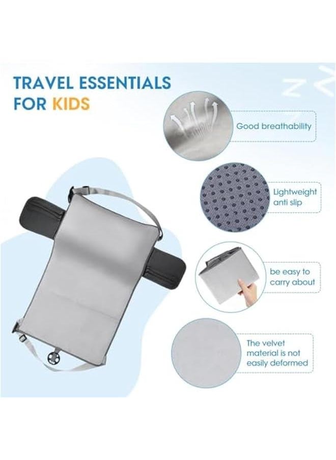 Toddler Airplane Travel Bed, Kids Airplane Seat Extender Travel Seat Inflatable Airplane Foot Rest Portable Airplane Travel Bed