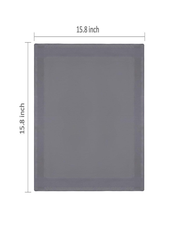 Bycc Bynn Men's Handkerchiefs Soft Cotton Solid Colour Classic Hankie (6, Dark Gray) - Image 2