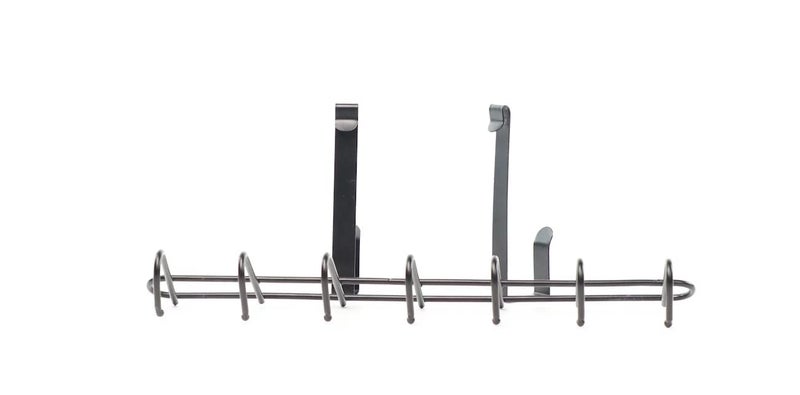 Solitude Pack of 3 Multi - Alloy Steel Functional Heavy Duty Stainless Steel Over The Door Hook Hanger Organizer, Wall Hook Rack, No Drilling Required (Black) - Image 5