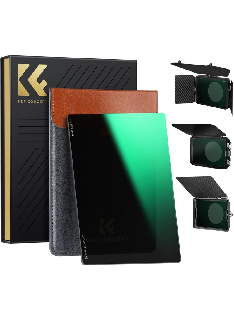 K&F Concept ND32 (5 Stops) Square ND Filter - 4 x 5.65" - Compatible with Tilta & SmallRig Matte Box - Slim Multi-Coated HD Optical Glass - Perfect for Cinematic Shots  - Image 1