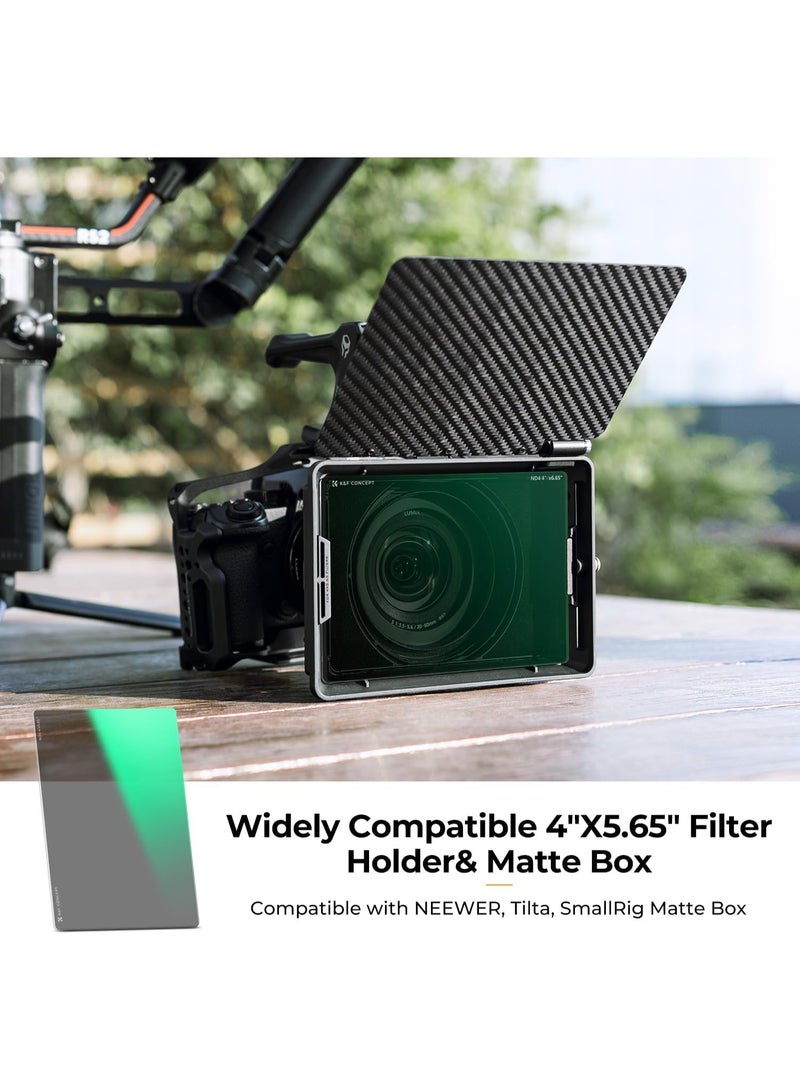 K&F Concept ND32 (5 Stops) Square ND Filter - 4 x 5.65" - Compatible with Tilta & SmallRig Matte Box - Slim Multi-Coated HD Optical Glass - Perfect for Cinematic Shots  - Image 4