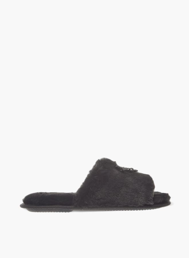 Le Confort Womens Bow Applique Slip-On Slippers  - Image 1