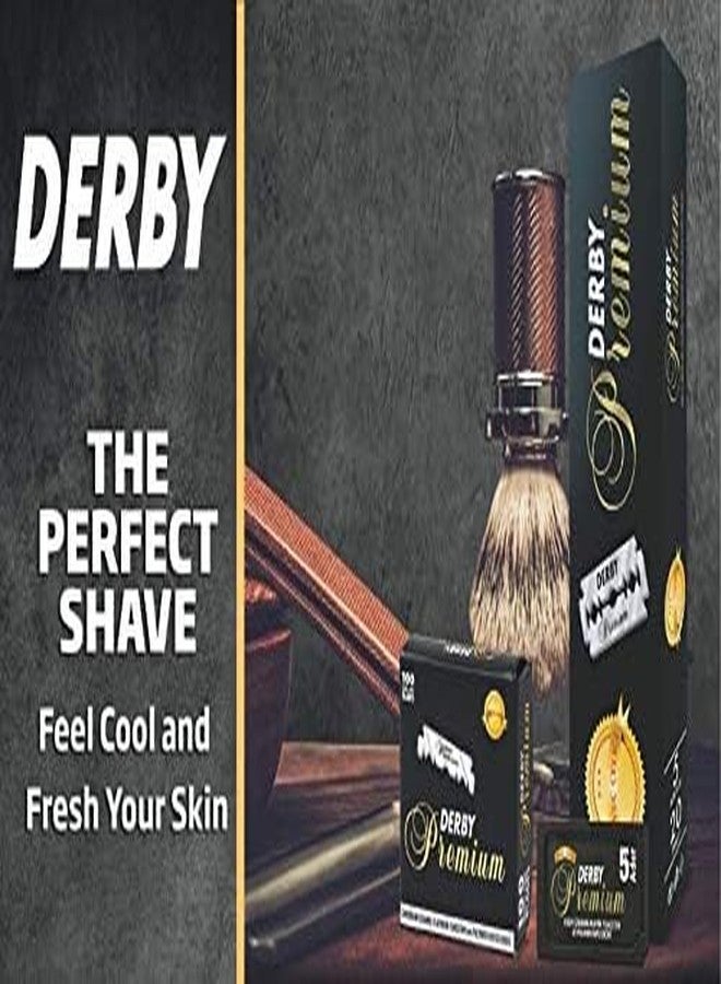 Derby 300 "Derby Premium" Single Edge Razor Blades for straight razor - Image 5