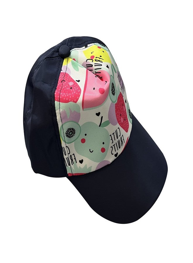 Missby® Printed Cartoon Character Little Cap for Kids, Baby Girls and Boys (4-8 Years) (Blue) - Image 1