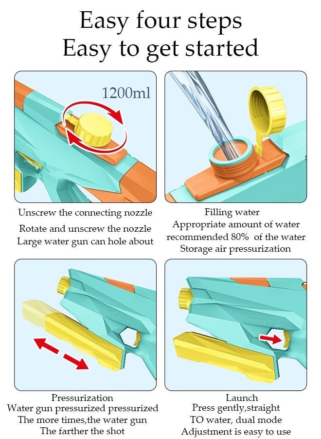 DUNISO Electric Water Gun for Kids, 2 Modes Large Capacity Squirt Guns Water Blaster Toy, Automatic, Safe, Easy to Use, Summer Gift for Adults Kids Outdoor Party Activity - Image 5