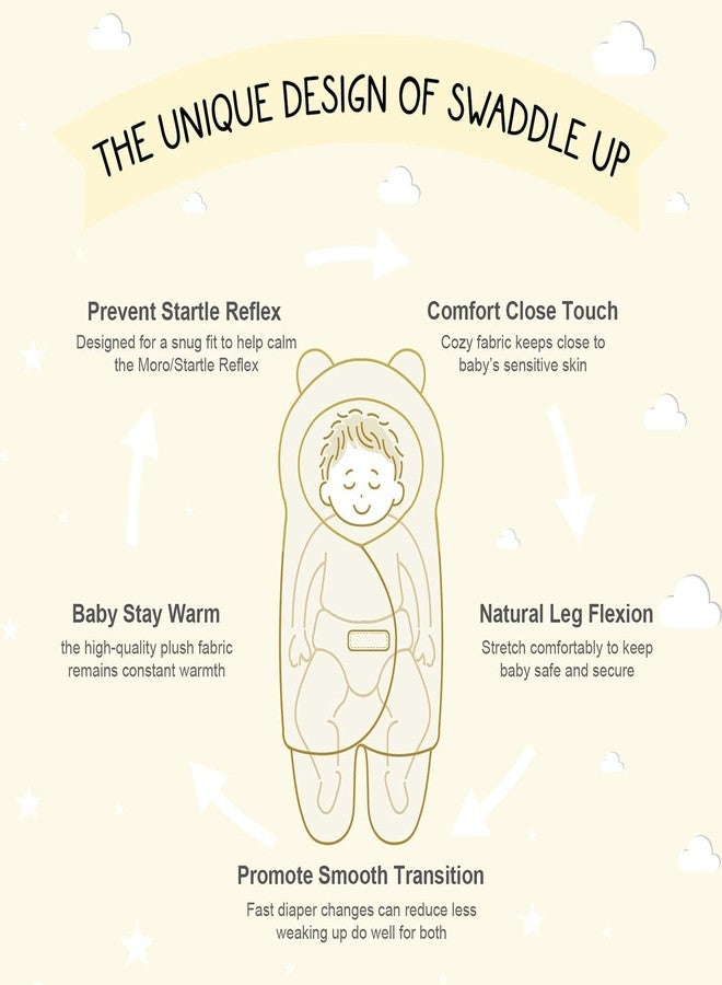 BRANDONN Baby Blankets New Born Pack of Wearable Hooded Swaddle Wrapper Sleeping Bag for Baby Boys and Baby Girls Pack of 1 (0-6 Months, Grey) - Image 5