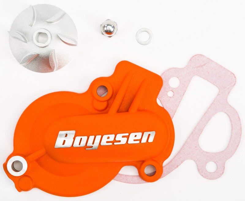 Boyesen WPK-45AO Supercooler Water Pump Cover and Impeller Kit Orange - Image 1
