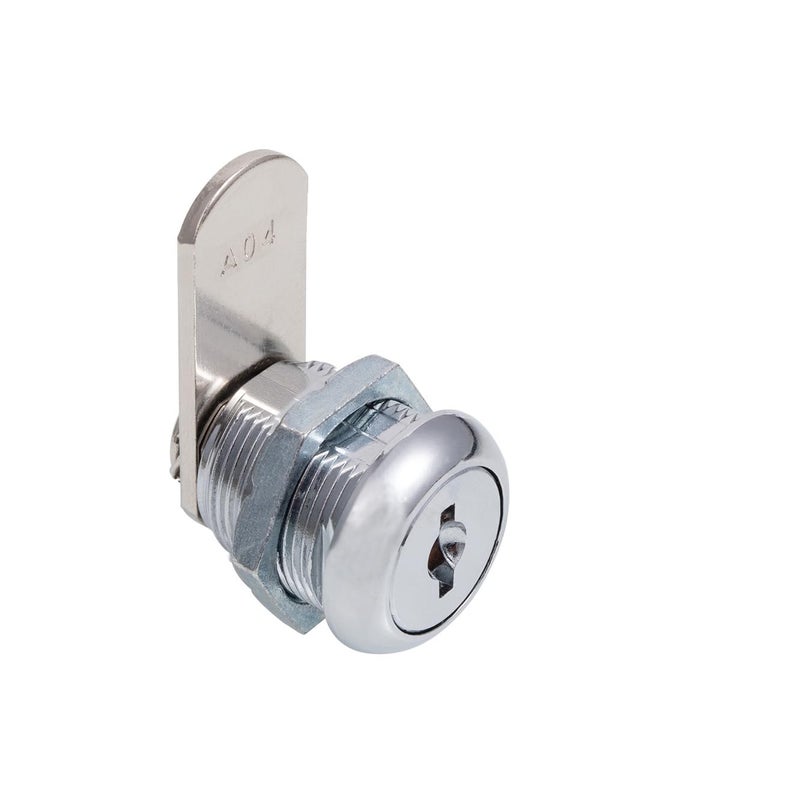 WOOCH Cabinet Cam Locks Keyed Alike  5/8  Cylinder Cam Locks For Tool Box Rv Compartment Mailbox Vending Machine Drawer File Cabinet  Fits 3/8  Max Panel Thickness  Chrome Finish With 3 Cams And 2 Keys - Image 4