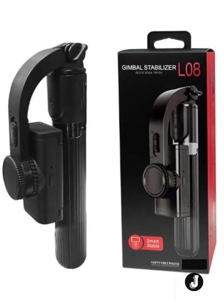 JAJEEK Gimbal Stabilizer for Smartphone – Hand Grip with Bluetooth Remote Control for Perfect Selfies & Steady Shots, Smooth and Shake-Free Footage for Videos and Photography - Image 1