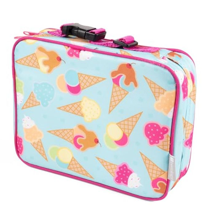 Bentology Insulated Lunch Bag for Kids & Adults- Reusable Thermal Sleeve w Clip on Handle- Easy to Clean Water-Resistant Lunchbox Tote- Mini Cooler Bag for Work School, Picnic, Daycare- Back to School