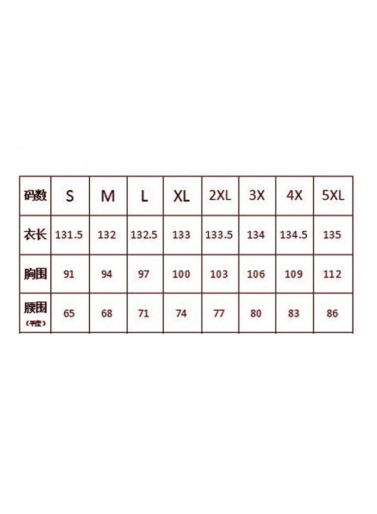 NIBEMINENT Women's Dress Printed Large Skirt Elegant Chiffon Floral Fitted Long Dress - Image 2