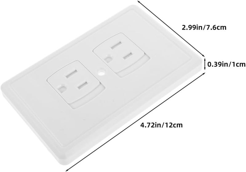 4pcs Proofing Self-closing Electrical Outlet Covers, Anti-electric Shock Safety Plug Protectors for Standard Wall Sockets, White Socket Cover Plates for Safety - Image 2