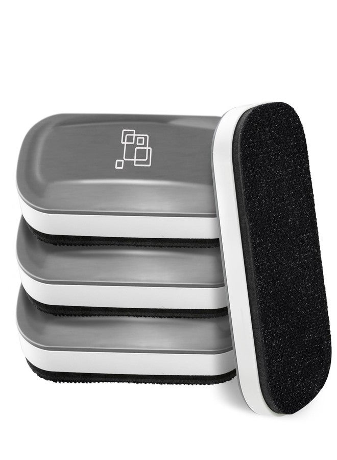 maxtek Magnetic Dry Erase Eraser, Glass Board Erasers, 4 Pack, Whiteboard Eraser for Dry Erase Board, Glass Board, Calendar Board, Office and School Supplies (Gray) - Image 1