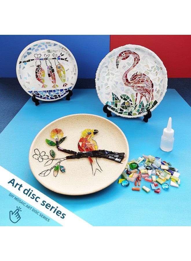 DIY Handmade Homemade Plate Art Material Bag Creative Kindergarten Teacher's Day Gift For Homemade Parent-child Puzzle-Color:Girl's Flower Skirt Disc DIY Material Package  - Image 5