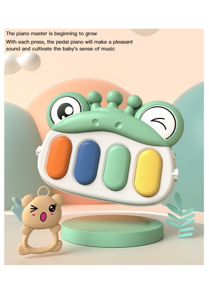 عام ألعاب البيانو الصالة الرياضية الرف 0-1 سنة من عمر الطفل الموسيقى الخفيفة ولطيفة حديثي الولادة دواسات الموسيقى البيانو الأطفال التعليمية للتعليم المبكر ألعاب اللياقة البدنية 72x58x38 سم - Image 4