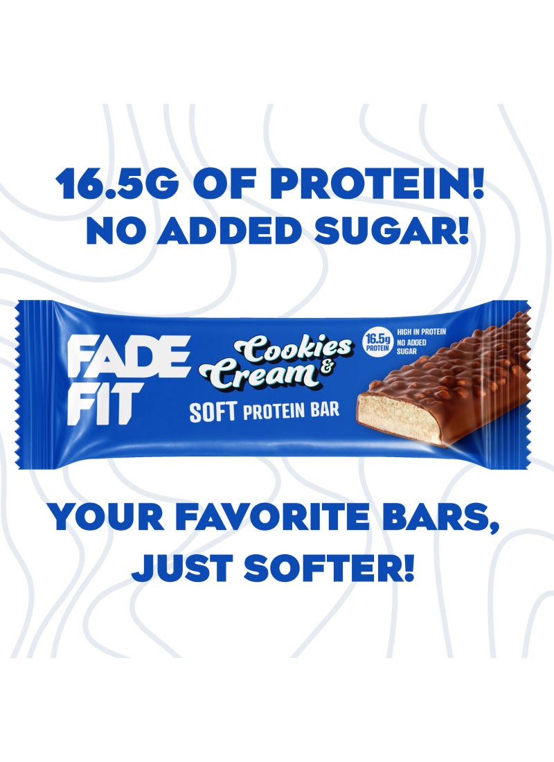 Fade Fit Cookies and Cream Soft Protein Bar - Image 5