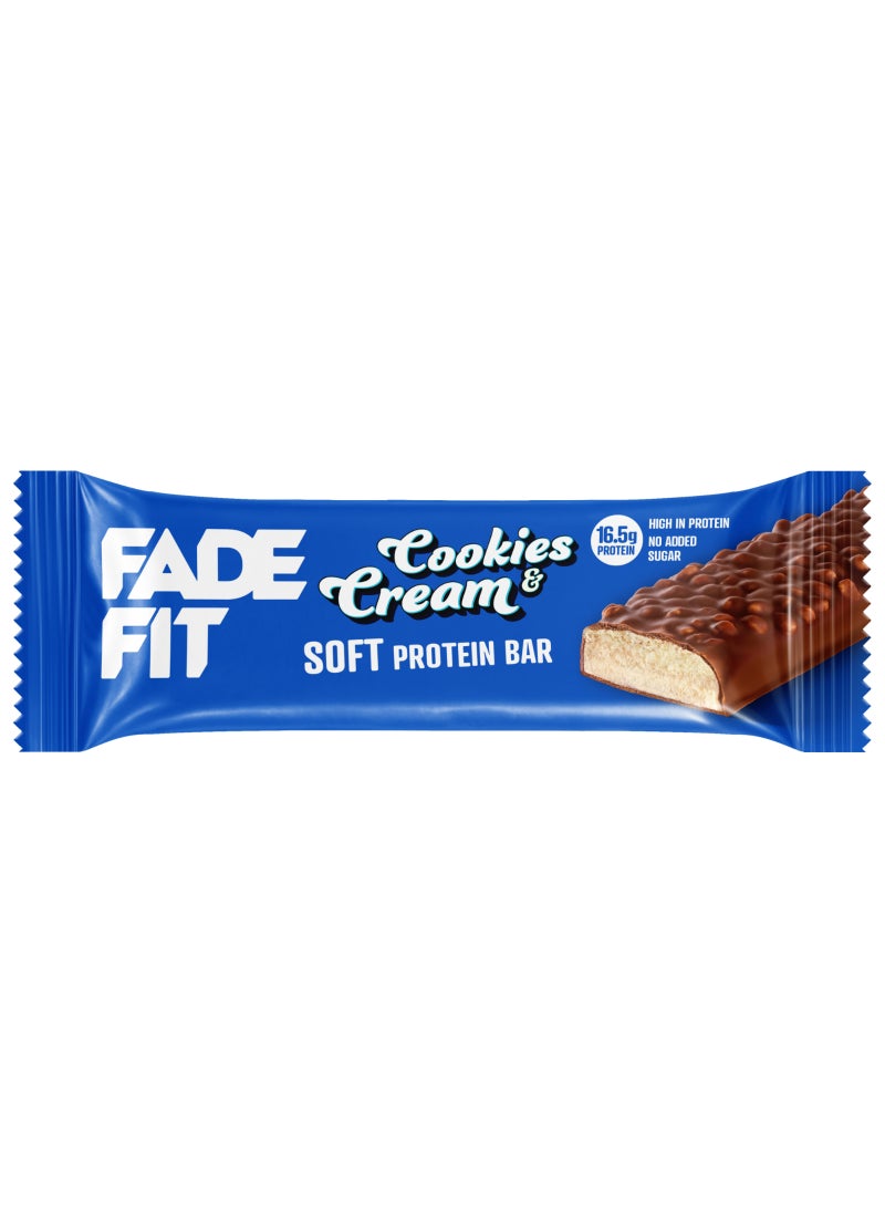 Fade Fit Cookies and Cream Soft Protein Bar - Image 1