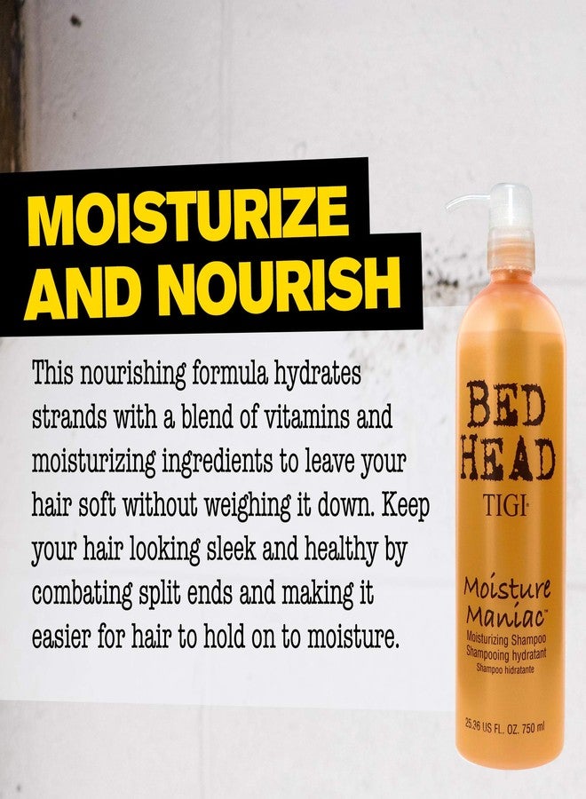 TIGI Bed Head Moisture Maniac Shampoo - For Lightweight Moisture, Replensishes Shine & Smoothness, Moisturizes Hair, For All Hair Types, 25.36 oz (Pack of 1) - Image 4
