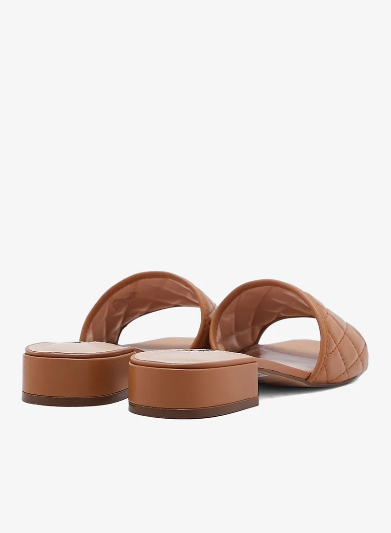 Dune London Casual Quilted Low Heel Sandals
