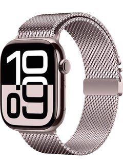 Apple Watch 44MM KRD-121 Metal Mesh Strap-Pink
