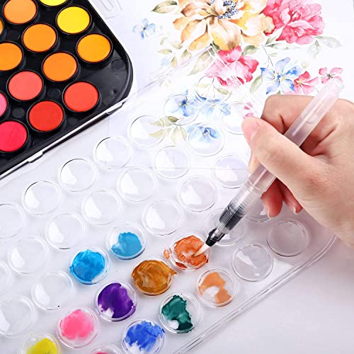 RVOGJP 48-Color Watercolor Paint Set With Brush, Refillable Water Brush Pen, Palette, and Water-Washable Paints for Kids, Adults and Artists - Image 3