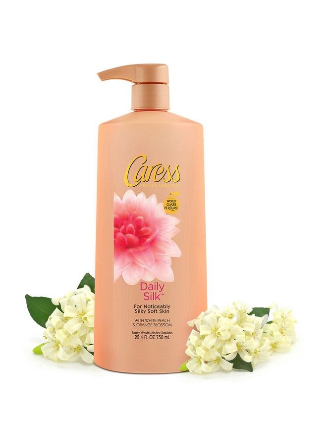 Caress Body Wash Daily Silk White Peach And Silky Orange Blossom 254 Ounce - Image 4