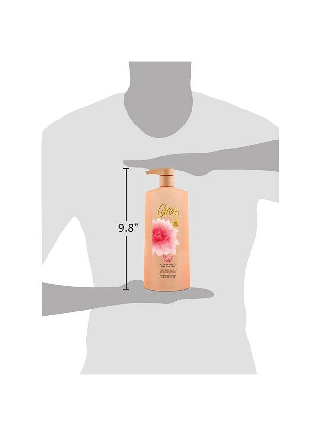 Caress Body Wash Daily Silk White Peach And Silky Orange Blossom 254 Ounce - Image 3