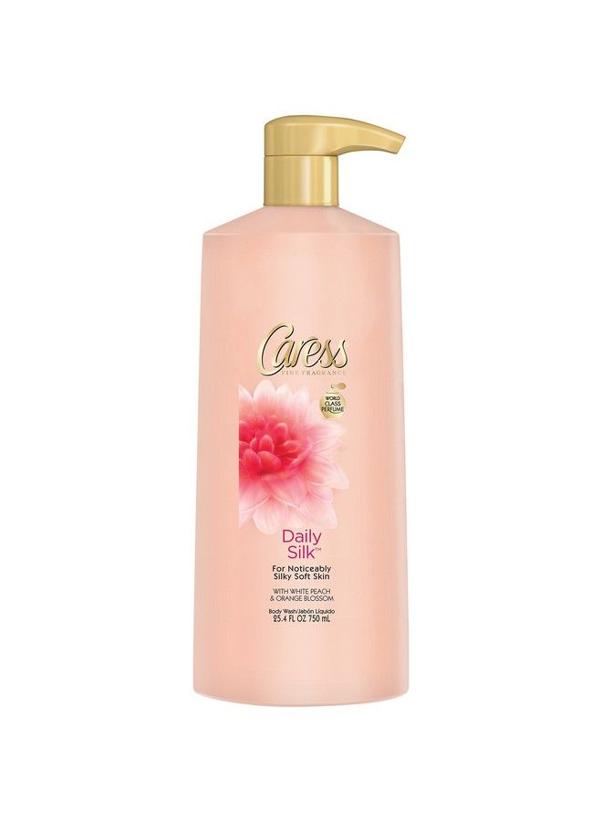 Caress Body Wash Daily Silk White Peach And Silky Orange Blossom 254 Ounce - Image 1