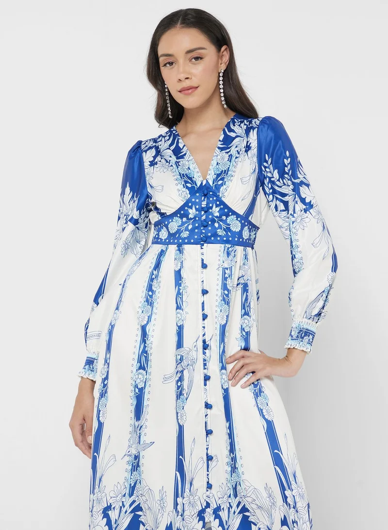 Khizana Floral Print Dress