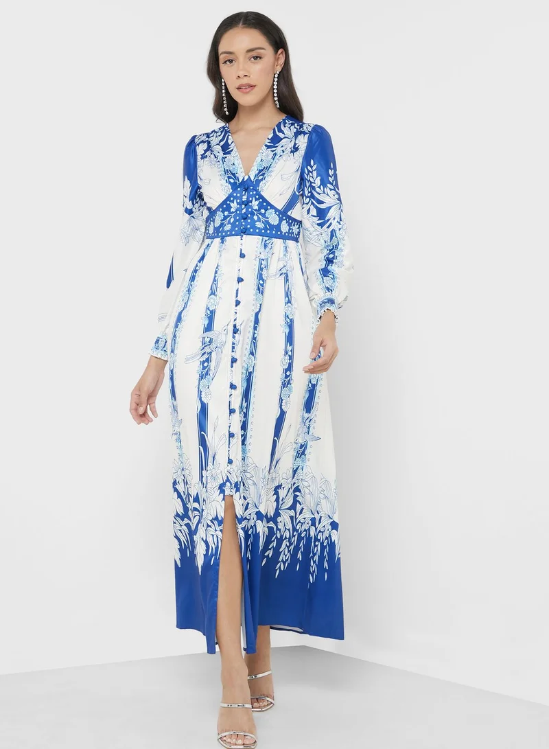 Khizana Floral Print Dress