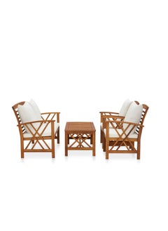 Modern Stylish 4 Piece Garden Lounge Set with Cushions Solid Acacia Wood - pzsku/Z1B77A7BB9C489C80422BZ/45/_/1731591424/d9ec65f1-33b7-445d-a9b4-914b6bf3f87f