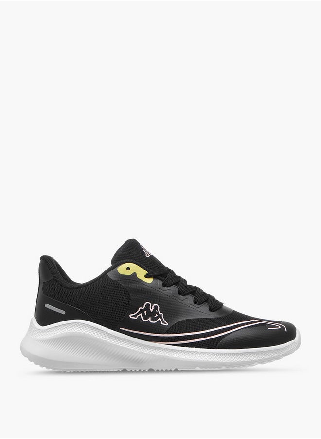 Kappa Women's Logo Print Sports Shoes with Lace-Up Closure  - Image 3