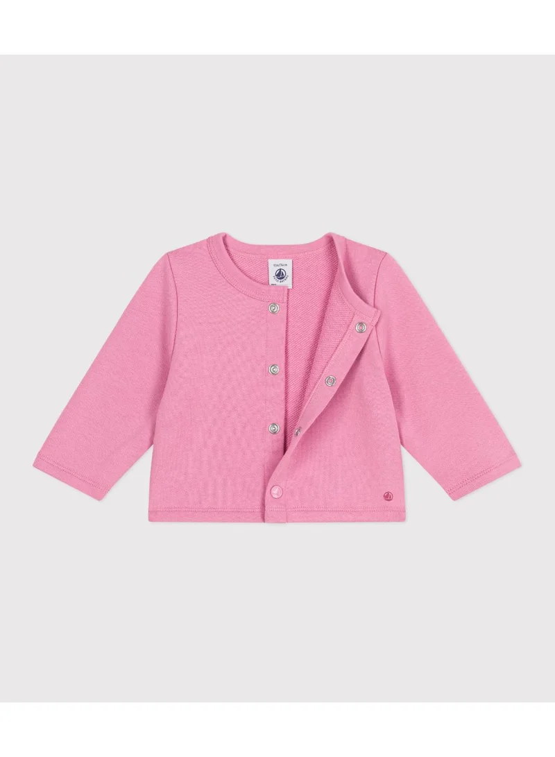 Petit Bateau Babies' plain cotton cardigan