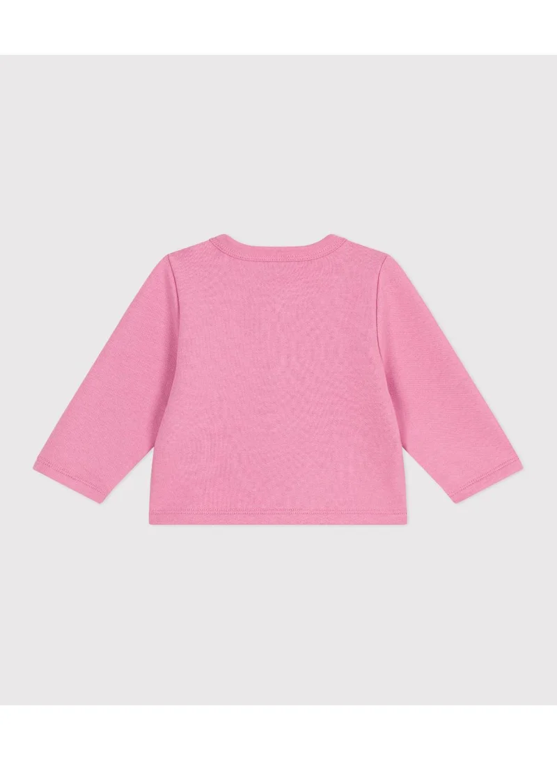 Petit Bateau Babies' plain cotton cardigan