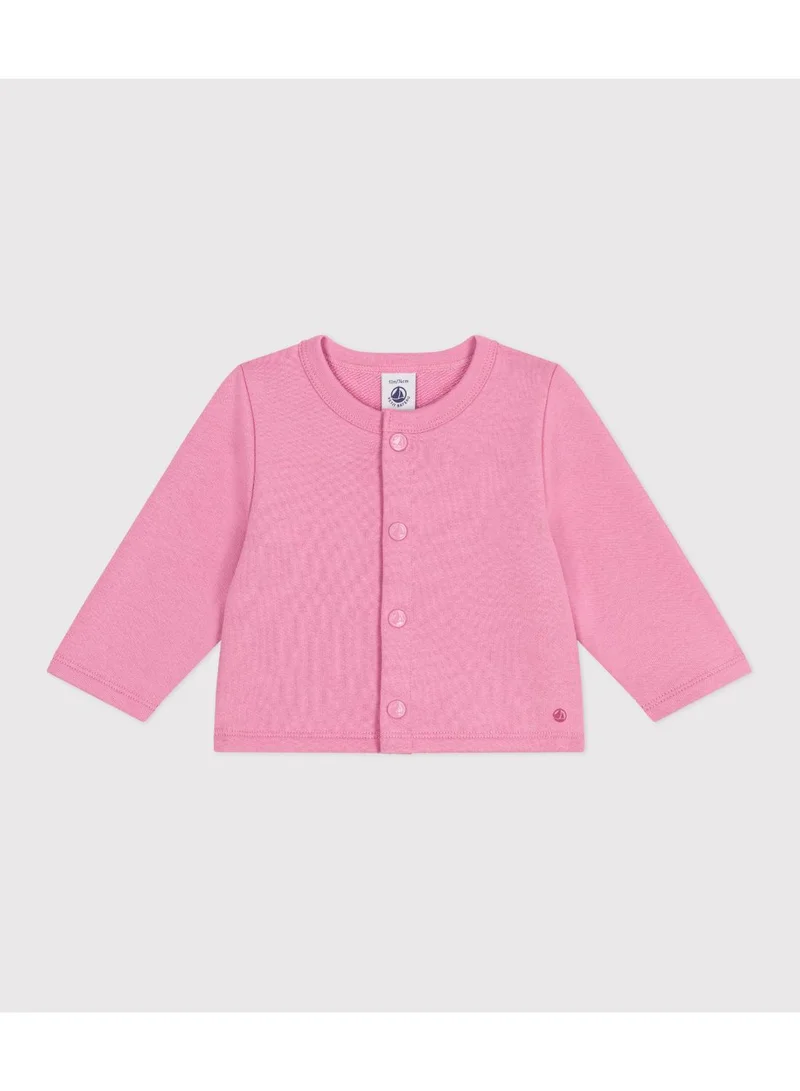 Petit Bateau Babies' plain cotton cardigan